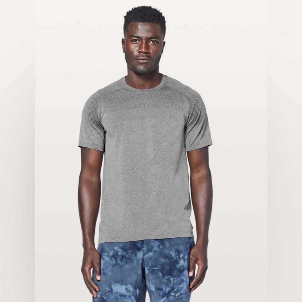 lululemon athletica Gray Short-Sleeve Athletic Tee
